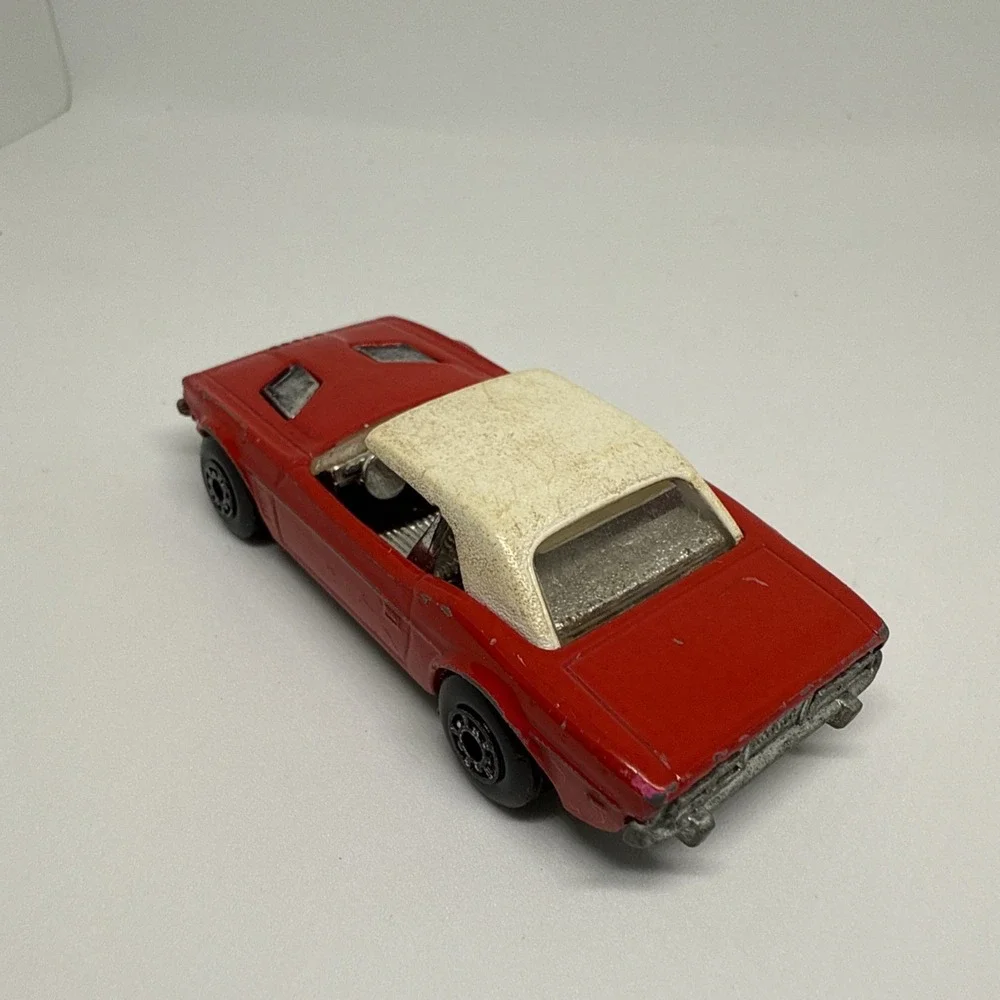 Vintage Red Dodge Challenger #1 1975 Matchbox Lesney Diecast Toy Car